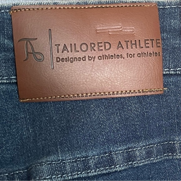 Taylored Athlete Blue Denim Men's Stretch Jeans Size 38X34 - Picture 3 of 10